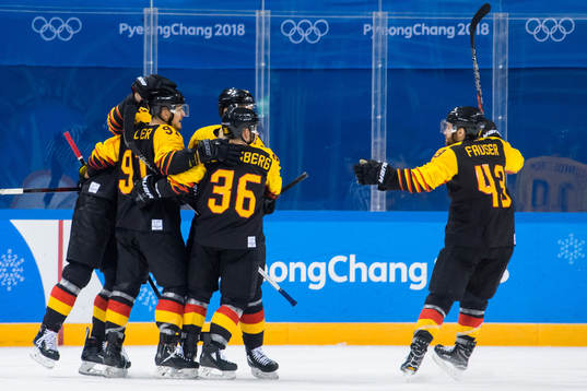 Marcel Noebels of Germany celebrating