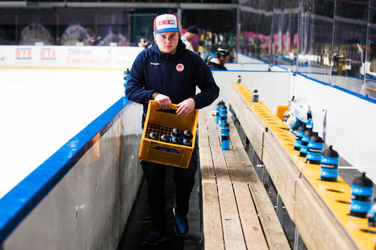 Västerviks materialförvaltare Felix Gustavsson