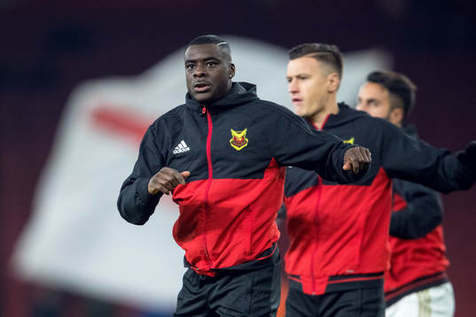 Östersunds Ken Sema och Jamie Hopcutt värmer upp