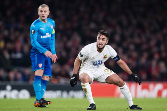Arsenals Jack Wilshere och Östersunds Brwa Nouri