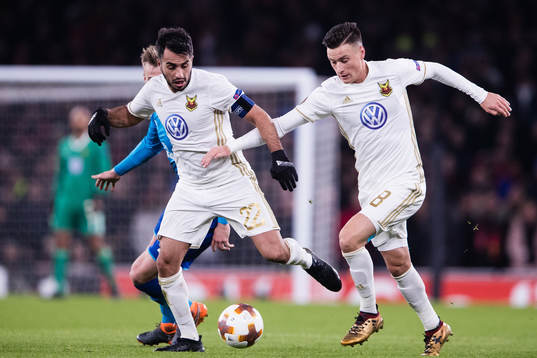 Östersunds Brwa Nouri och Jamie Hopcutt