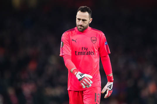 Arsenals målvakt David Ospina deppar