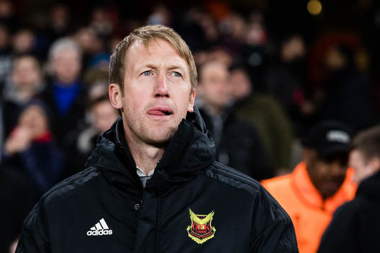 Östersunds tränare Graham Potter innan fotbollsmatchen i