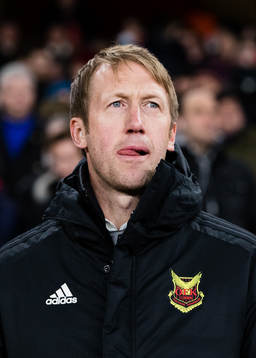 Östersunds tränare Graham Potter innan fotbollsmatchen i