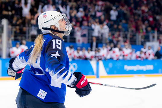Gigi Marvin of USA celebrates
