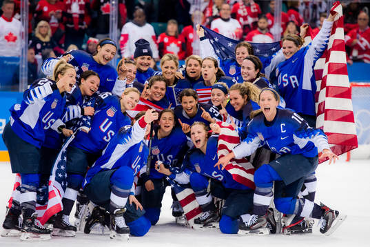 Bläddra bland fler bilder av 2018 Winter Olympics, Day 13, Ice Hockey, Women's Final, USA - Canada