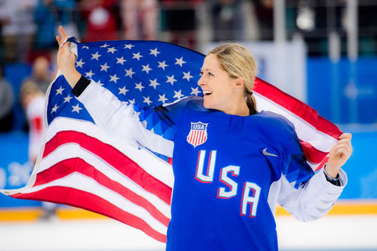 Gigi Marvin of USA celebrating