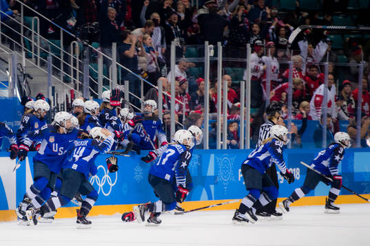 Team USA celebrating