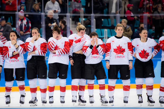 Team Canada looks dejected