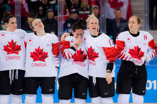 Team Canada looks dejected