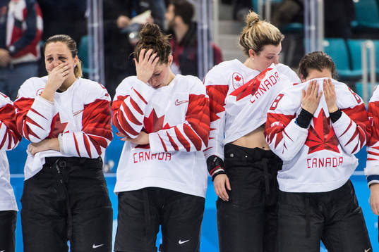 Team Canada looks dejected
