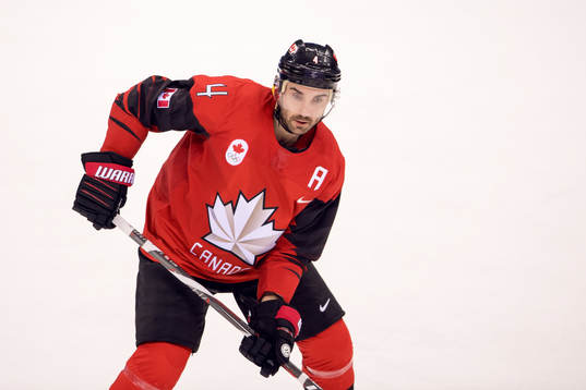 Chay Genoway of Canada in the Men's ice hockey semifinal