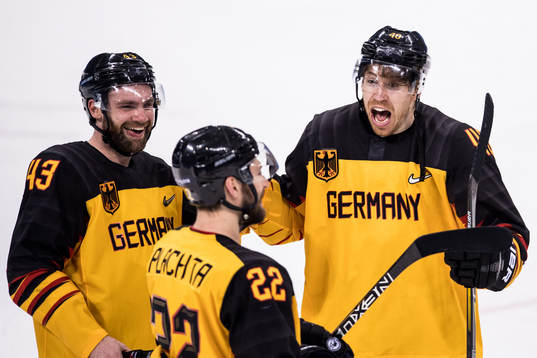 Björn Krupp, Gerrit Fauser and Matthias Plachta of Germany