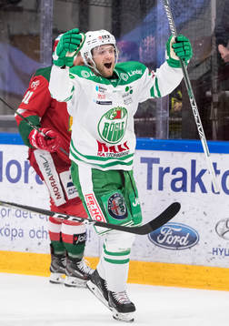 Rögles Simon Ryfors jublar