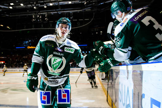 Färjestads Joakim Nygård jublar