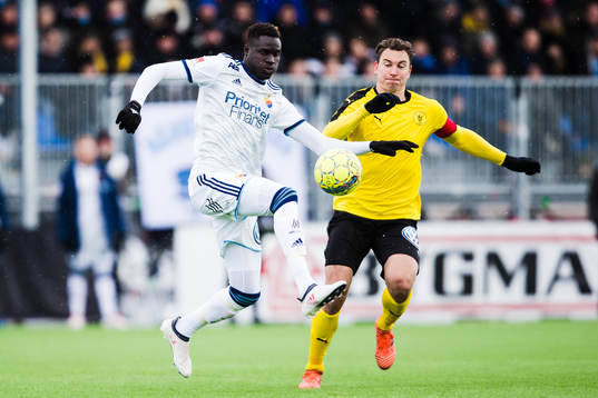 Djurgårdens Aliou Badji och Frejs Marcus Hansson