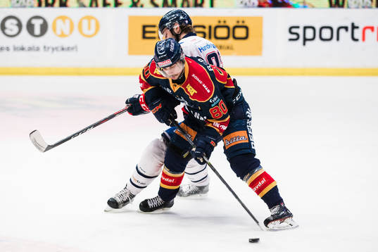 Djurgårdens Gustav Possler och Linköpings Niklas Persson