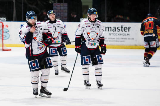 Linköpings Niclas Lundgren och Ken André Olimb deppar
