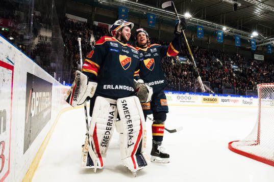 Djurgårdens målvakt Adam Reideborn och William Lagesson