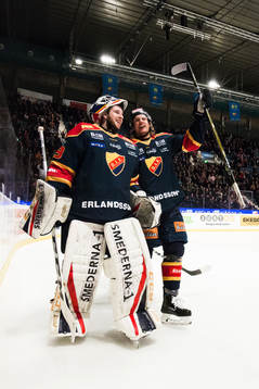 Djurgårdens målvakt Adam Reideborn och William Lagesson