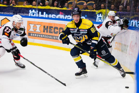 Malmö Redhawks Christoffer Forsberg och Tobias Ekberg