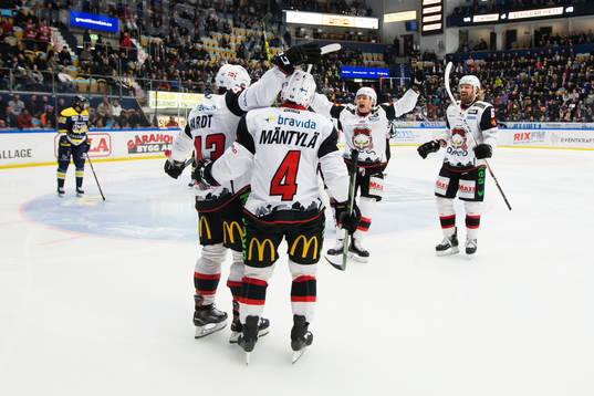 Malmö Redhawks Nichlas Hardt, Tuukka Mäntylä, Rhett