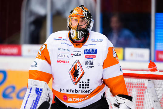 Karlskronas målvakt Johan Holmqvist