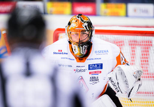 Karlskronas målvakt Johan Holmqvist