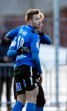 Halmstads Gabriel Gudmundsson och Nikolai Alho