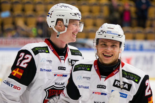 Malmö Redhawks Lars Bryggman och Christoffer Forsberg