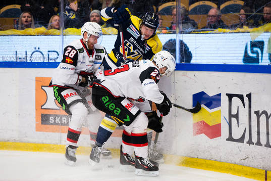 Malmö Redhawks Jens Olsson och Christoffer Forsberg