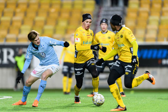 Malmö FF’s Patriot Sejdiu och Elfsborgs Noah Söderberg