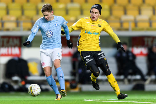 Malmö FF’s Gustaf Winroth och Elfsborgs Jack Cooper Love