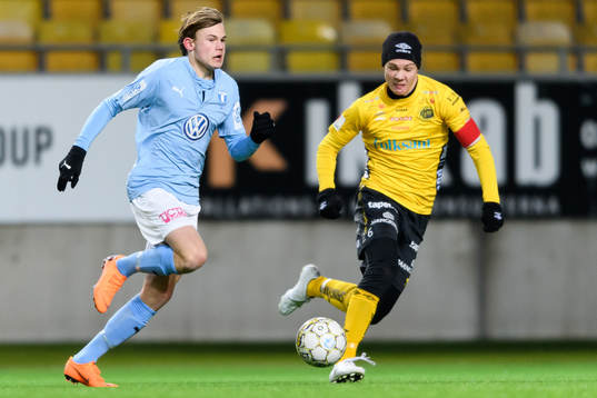 Malmö FF’s Patriot Sejdiu och Elfsborgs Gustav Broman