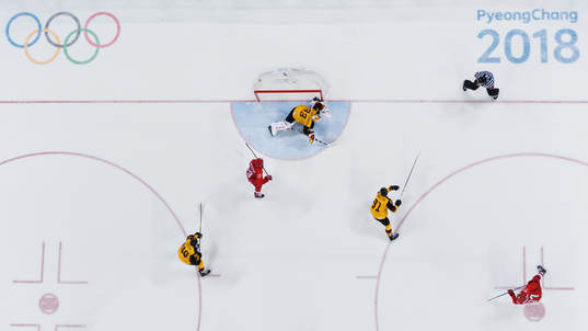 Bläddra bland fler bilder av 2018 Winter Olympics, Day 16, Ice Hockey, Men's Final, OAR (Russia) - Germany