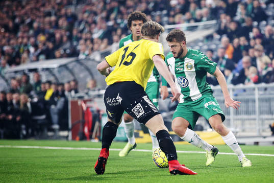 Hammarbys Rebin Asaad och GAIS August Wängberg