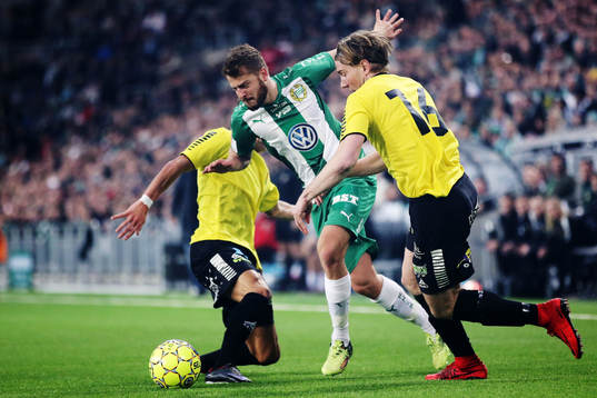 Hammarbys Rebin Asaad och GAIS August Wängberg