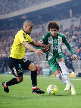 Hammarbys Neto Borges och GAIS Junes Barny