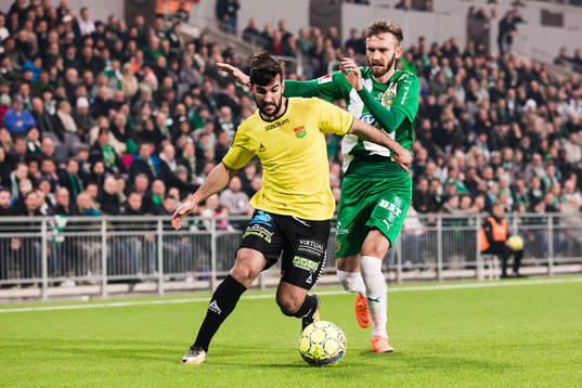 GAIS Allan Mohideen och Hammarbys Simon Sandberg