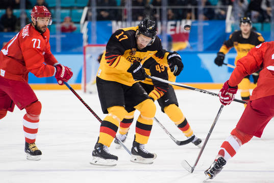 Marcus Kink of Germany in the Ice Hockey Men’s Final