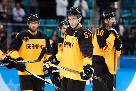 Marcel Goc of Germany looks dejected