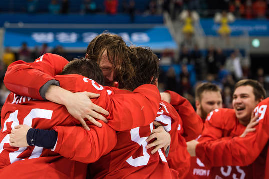 Vladislav Gavrikov Of Russia (OAR) celebrating