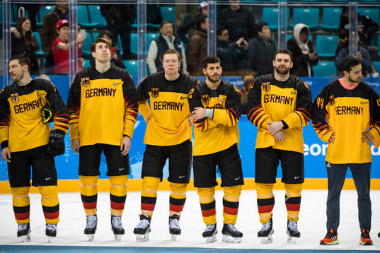 Team Germany, Silver, looks dejected
