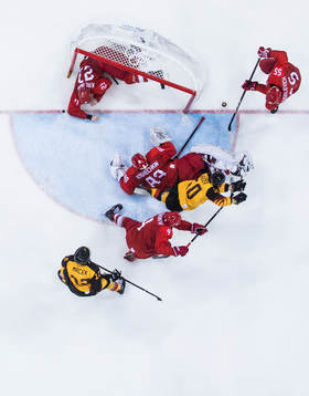 Patrick Hager and Brooks Macek of Germany against