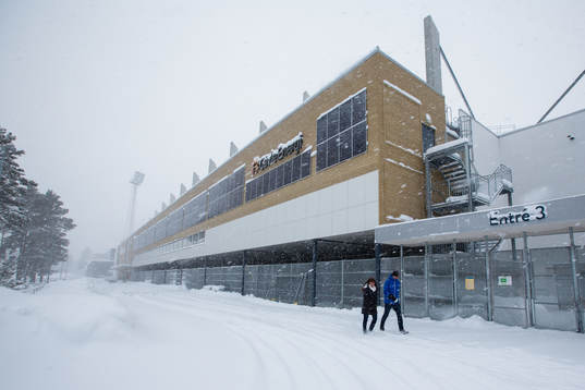 Snökaos utanför Gavlevallen
