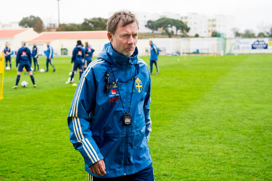 Sveriges förbundskapten Peter Gerhardsson