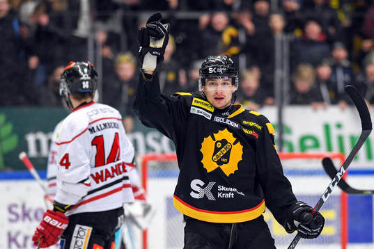 Skellefteås Adam Pettersson jublar