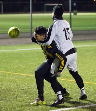 i träningsmatchen mellan IFK Hässleholm och Sölvesborg i