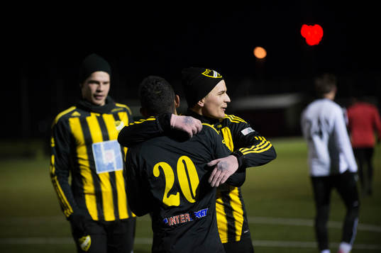 i träningsmatchen mellan IFK Hässleholm och Sölvesborg i