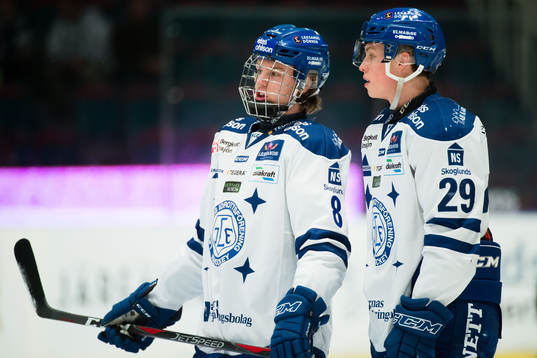 Leksands Filip Johansson och Wilde Bröms  före